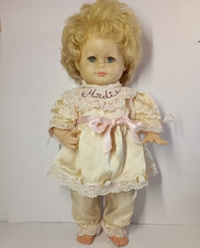 Spielpuppe Puppe Schildkröt  46 cm Schlafaugen  Vintage