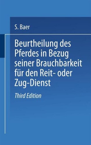 Beurtheilung des pferdes - beurtheilung,