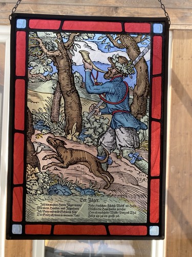Fensterbild hinterglasmalerei - fensterbild,