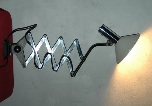 Vintage scherenlampe helo - vintage,