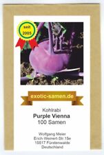 Kohlrabi - Purple Vienna - für späte Aussaaten und Winterernte - 100 Samen