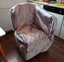 ☆Ersatz-BEZUG☆Polster-BEZUG☆Ecksessel☆IKEA☆Silber☆H/B/T ca.70x70x70cm☆