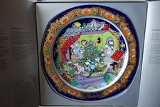 Rosenthal Weihnachtsteller 1986 Björn Wiinblad/Serie Weihnachtslieder/Wie NEU