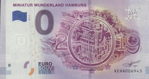 Euro schein miniatur - 0,