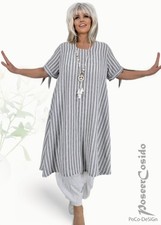 LAGENLOOK Tunika-Kleid Taschen