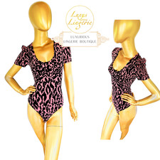 CHEETAH STRING BODY by Wolford S Small rose black V Ausschnitt Leo Design
