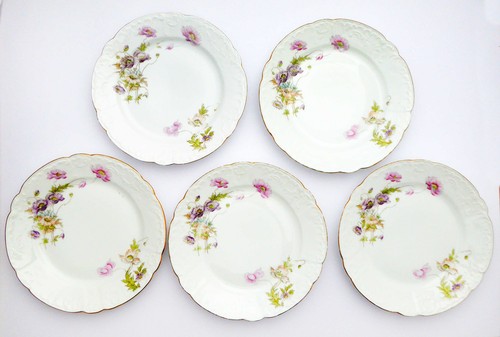 Teller 20cm porzellan blumen - 20cm,