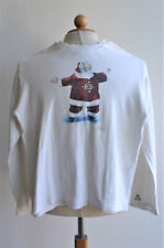 Balbina langarm T-Shirt Weihnachtsmann Gr. 140/146 9-10 J. weiß Oberteil Mädchen