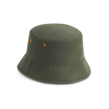 Fischerhut Herren Damen Olivgrün Outdoor Hut Unisex mit Kordel atmungsaktiv