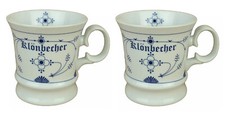 2er Set Porzellan Becher