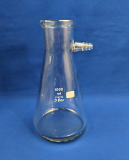 Saugflasche Erlenmeyerform 1000 mL Vakuumfiltration Laborglas Labor