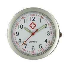 Schwesternuhr mit leuchtenden Zeigern Silikon Pulsuhr Kitteluhr Pflege Nurse Uhr