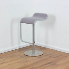 LaPalma "Lem" Barhocker Stoff Grau mit matt verchromtem Gestell