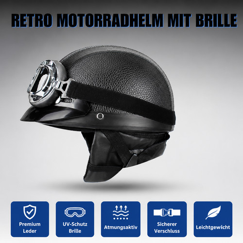 Motorradhelm schutzhelm retro - schutzhelm,