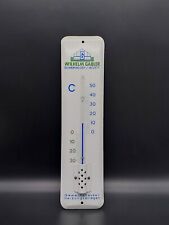 EMAILSCHILD THERMOMETER EMAILLIERT WERBUNG ORIGINAL WERBESCHILD Heizungsanlagen 