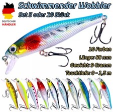 5/10er Set Wobbler Kunstköder