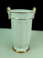 Amphore Vase Keramik Goldrand 30er Jahre