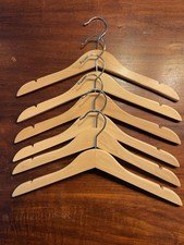 Kinderkleiderbügel Holz IKEA Hänga Naturfarben 20 Stück