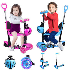 Kinderroller LED-Räder Kinder Roller Scooter Cityroller Höheverstellbare Lenker