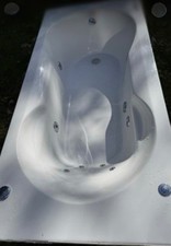 whirlpool badewanne 170/75 weiss mit Rückendüsen sehr guter Zustand 