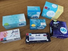 Tampons - Konvolut 7 Packungen o.b. Jessa facelle Satessa