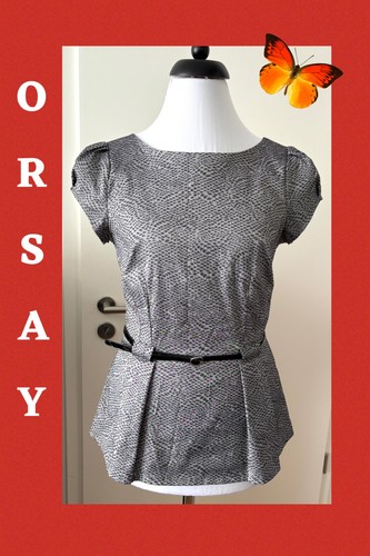 Graue bluse mit - graue,