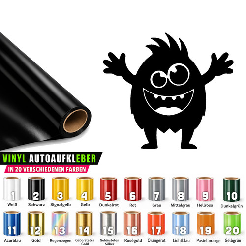 Auto aufkleber monster - 2x,