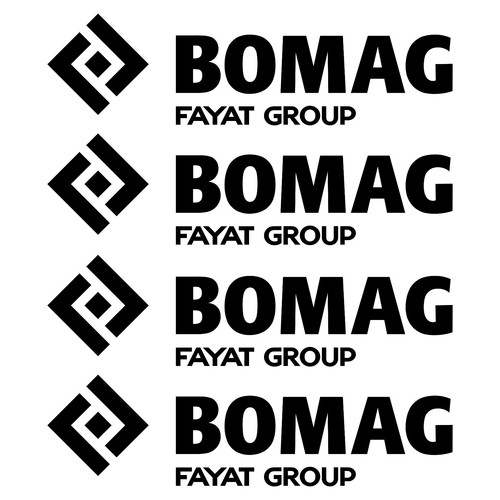 Bomag aufkleber sticker - bomag,