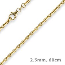 2,5mm Kette Collier Ankerkette