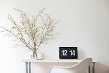 Aufbereitetes Gerüstbrett weiß Waschtisch mit Stahlbeinen