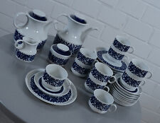 Winterling Kirchenlamitz Scharffeuer echt Kobalt Kaffeeservice 37 tlg. 10 Pers.