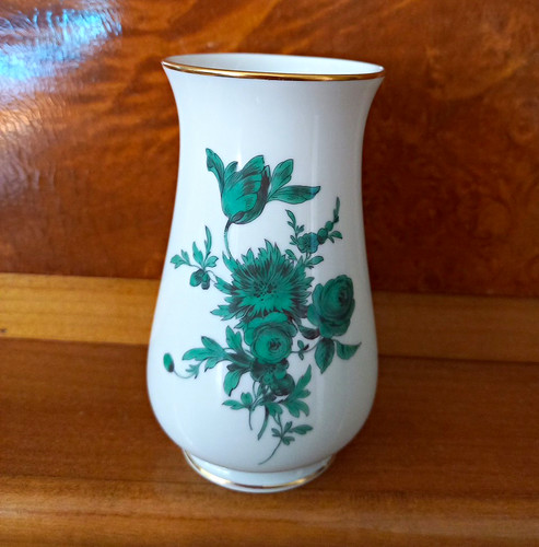 Meissen vase weiß grün - vase,