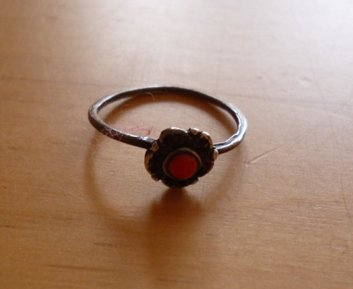 Silberner kinder ring blume - kinder,