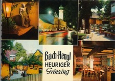 AK GRINZING B. WIEN - BACH-HENGL HEURIGER 1972 GELAUFEN!