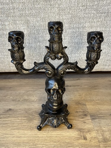Totenkopf kerzenleuchter - totenkopf,