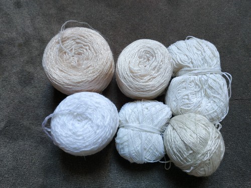 Vintage wolle 323g - 323g, weiß