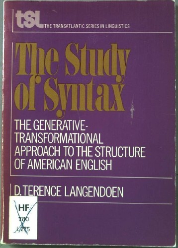 The study syntax - the,