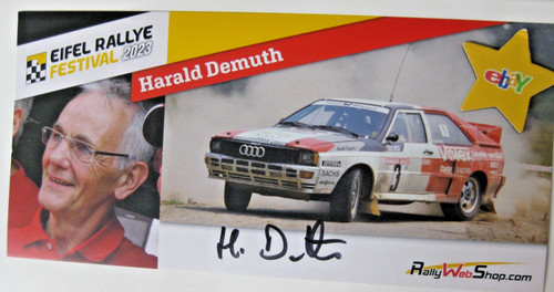 Rallye autogrammkarte harald - autogrammkarte,