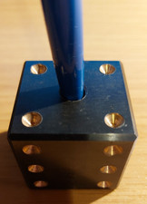 Stifthalter  schwarzer Stahlwürfel