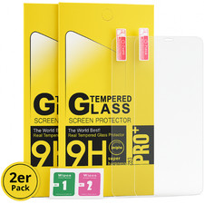 x2 Schutzglas Panzerfolie für iPhone 16 15 14 13 12 11 Pro Max Mini Plus Glas