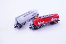 (RBT249) Fleischmann 848904 Silowagen-Set der Schweizer Rigips/Wascosa, DC, N...