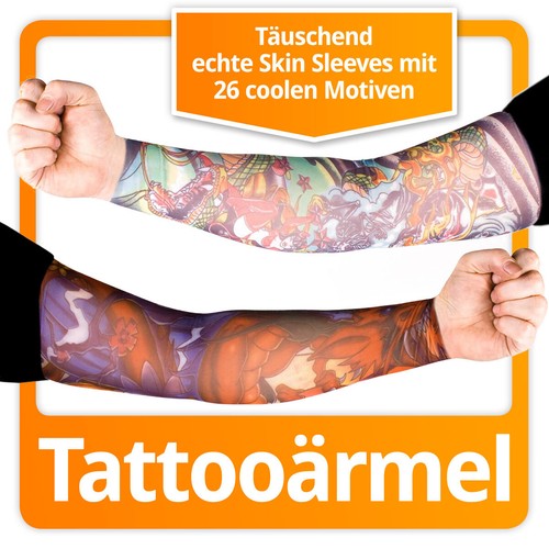 Fake tattoo ärmel - tattoo, sleeve