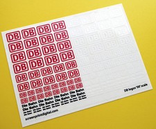 DB Die Bahn Deutsche Bundesbahnen Logo ""00"" Spurweite Aufkleber Aufkleber 
