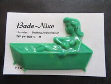 Türschild-Badschild-Kloschild-BadeNIXE-Grün-neu in OVP-original DDR