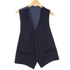 Suitsupply Herren Weste Anzug Büro Arbeit Wolle We2 Größe EU 52 UK/US 42