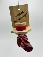 Sparstrumpf, rot, Sauna