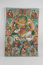 Q28R04- Thangka Malerei tantrischer Buddhismus Tibet Vaishvanara