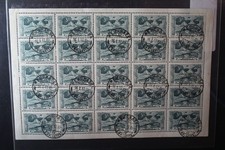 Schweiz 121 gestempelt als Bogen (kleiner Einriß an 1x Ecke) #FL348