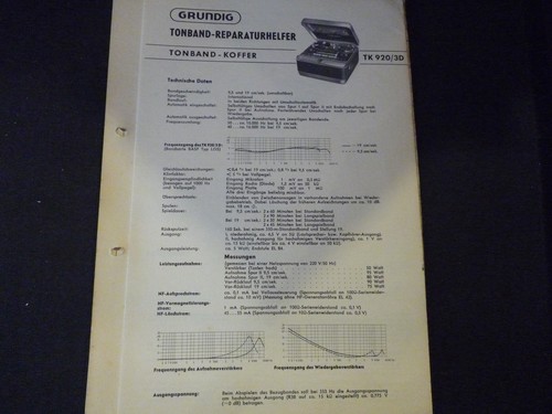 Original service manual - original,