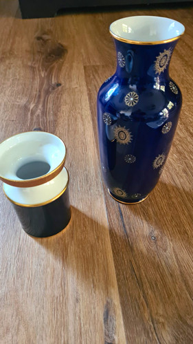 Echt kobalt vase kobaltglas - echt,